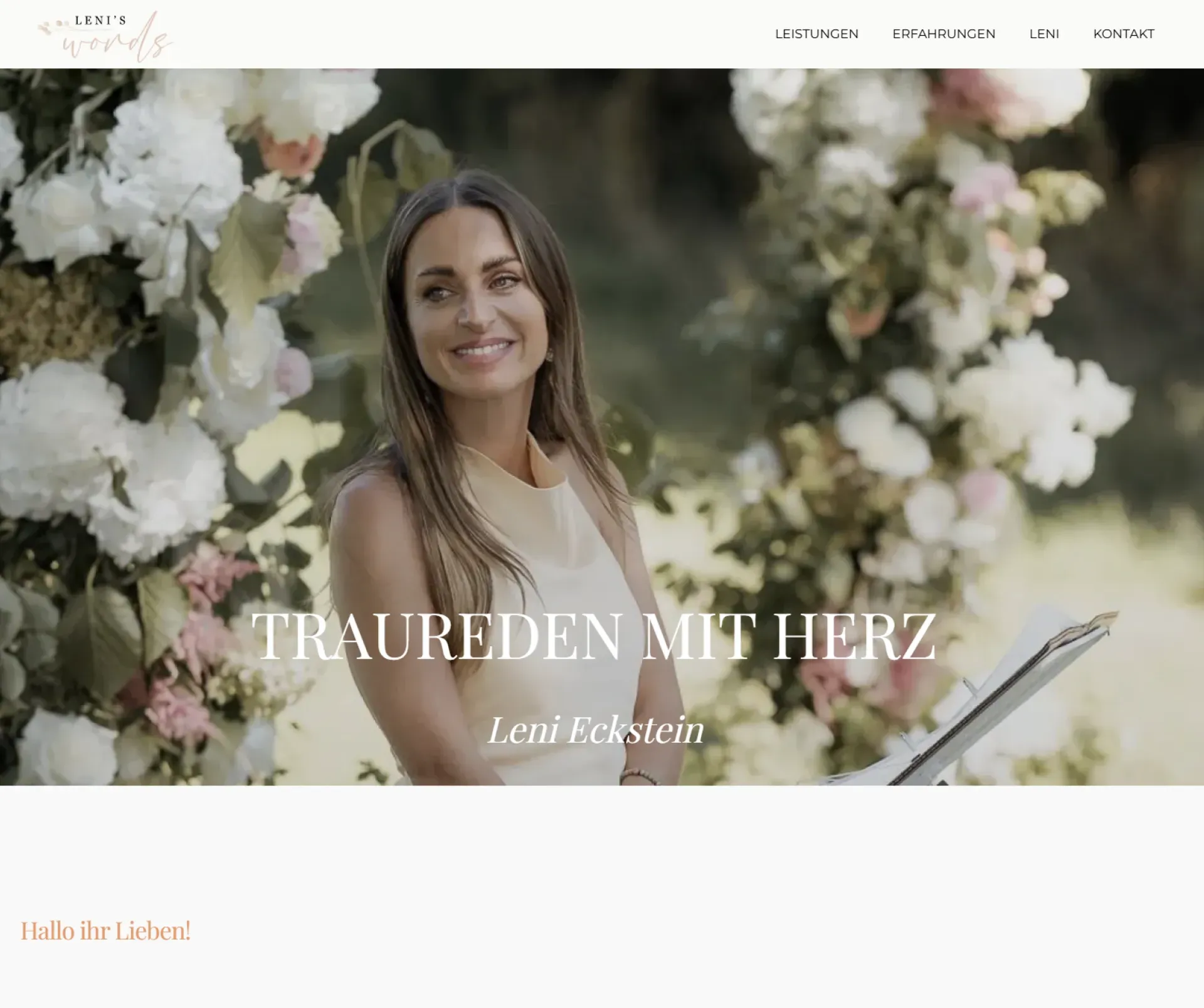 Traurednerin Leni Eckstein