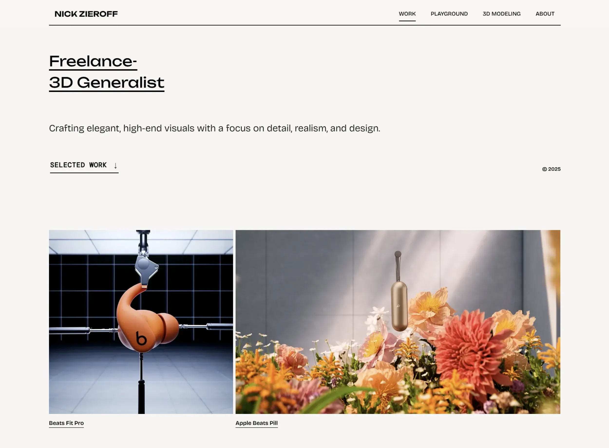 3D Generalist Showreel